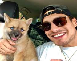The actor has adopted a female dog whom he named Bonnie. He also denotes her as his princess.